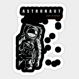 Astronaut Lost in Space Sticker